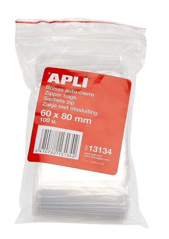 Bolsas auto cierre 60 x 80 mm 100 und.