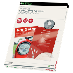 Bolsas de plastificación prémium iLAM de Leitz con UDT A3, 175 micras