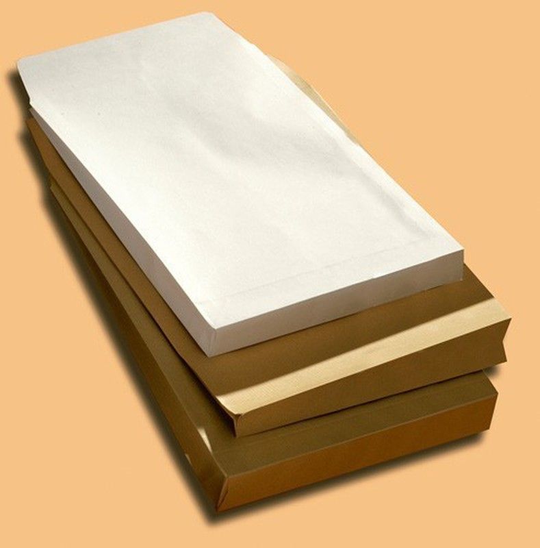 Bolsas de seguridad, fuelle 30mm color kraft. Caja de 250.