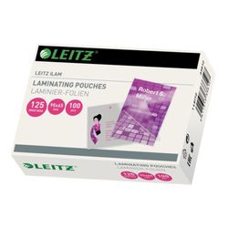 Bolsas plastificación Leitz 65 x 95 mm. (Caja 100 ) 125 micras