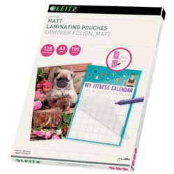 Bolsas plastificación Leitz DIN A3 acabado satinado (Caja 100 ) 125 micras