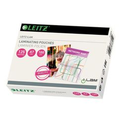 Bolsas plastificación Leitz DIN A7. 111 x 80mm. (Caja 100 ) 125 micras
