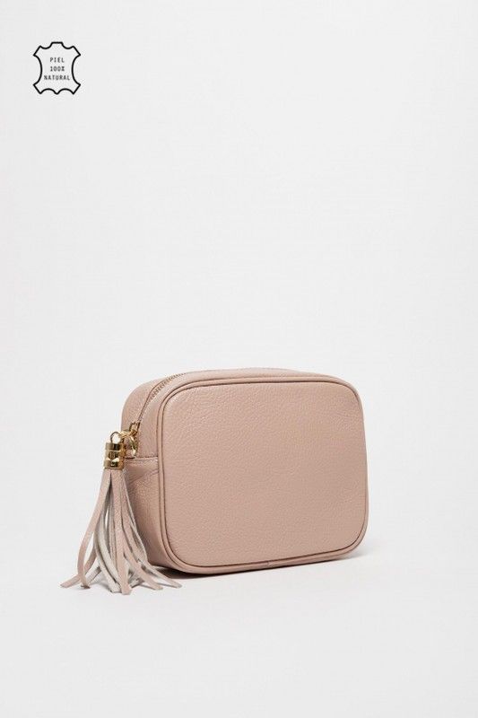 Bolso Bandolera Aries De Piel Rosa