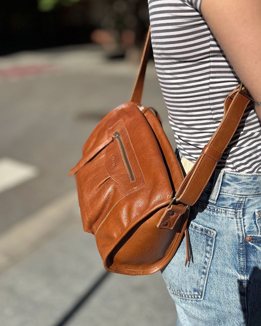 Bolso bandolera de piel CUIROTS Carla