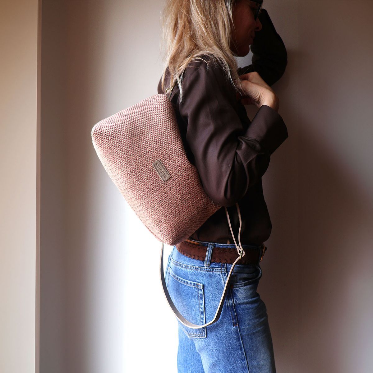 Bolso bandolera de rafia CUIROTS Ibiza