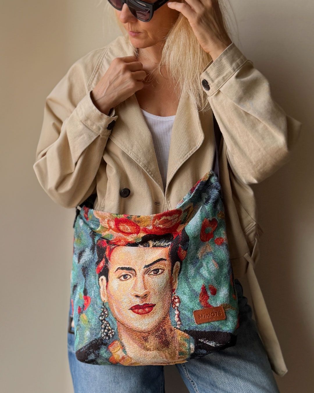 Bolso bandolera mediano MINIOTS Frida Kahlo