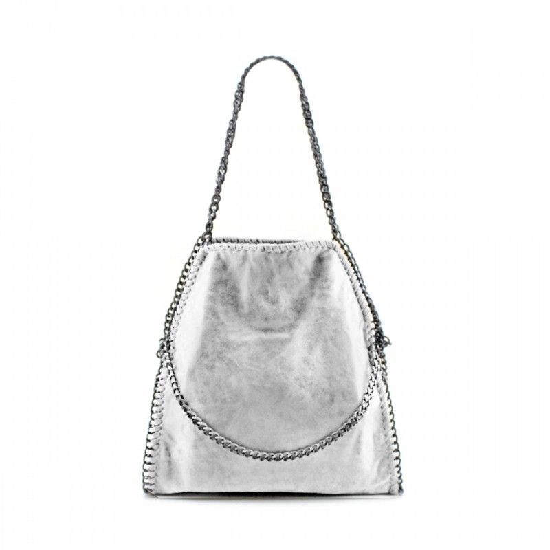 Bolso Cadenas Plata