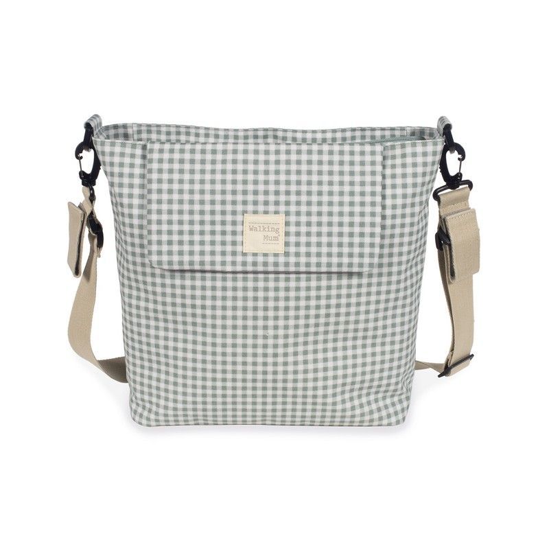 Bolso Canastilla Vichy Verde Walking Mum