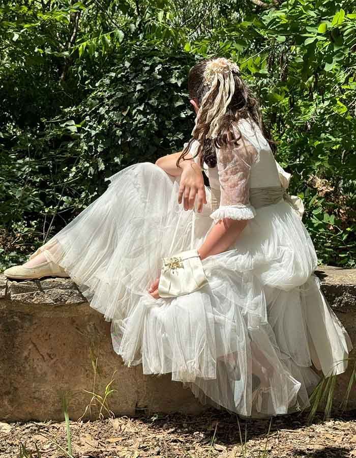 Bolso Comunión con Flores