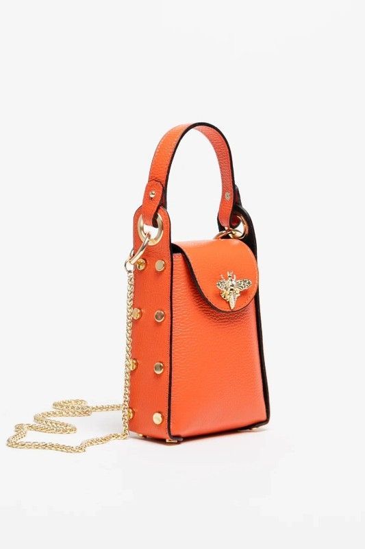 Bolso De Bandolera Y Mano Abeja Naranja