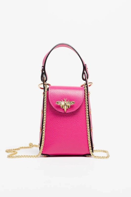 Bolso De Bandolera Y Mano Abeja Rosa