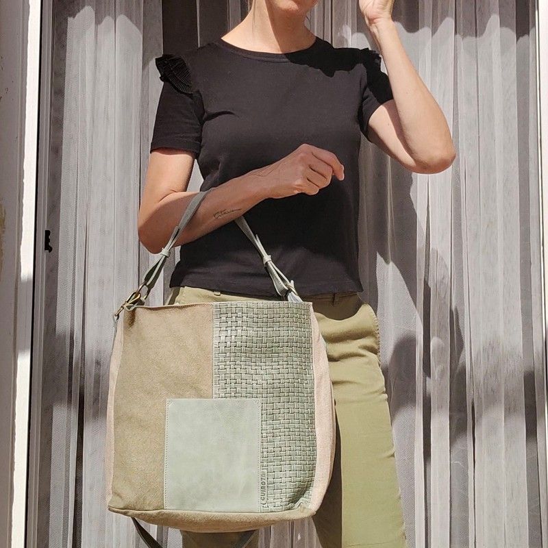 Bolso de hombro CUIROTS Patchwork