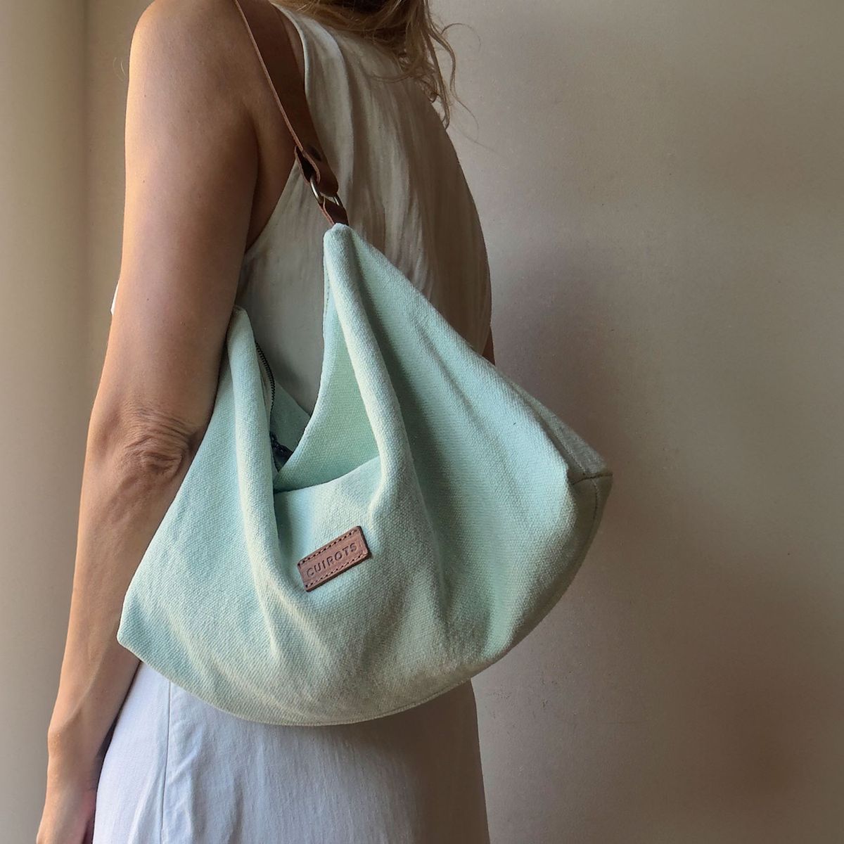 Bolso de hombro lino CUIROTS Louise