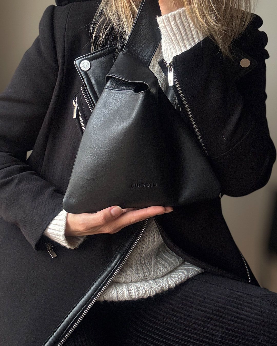 Bolso de mano CUIROTS Anna negro