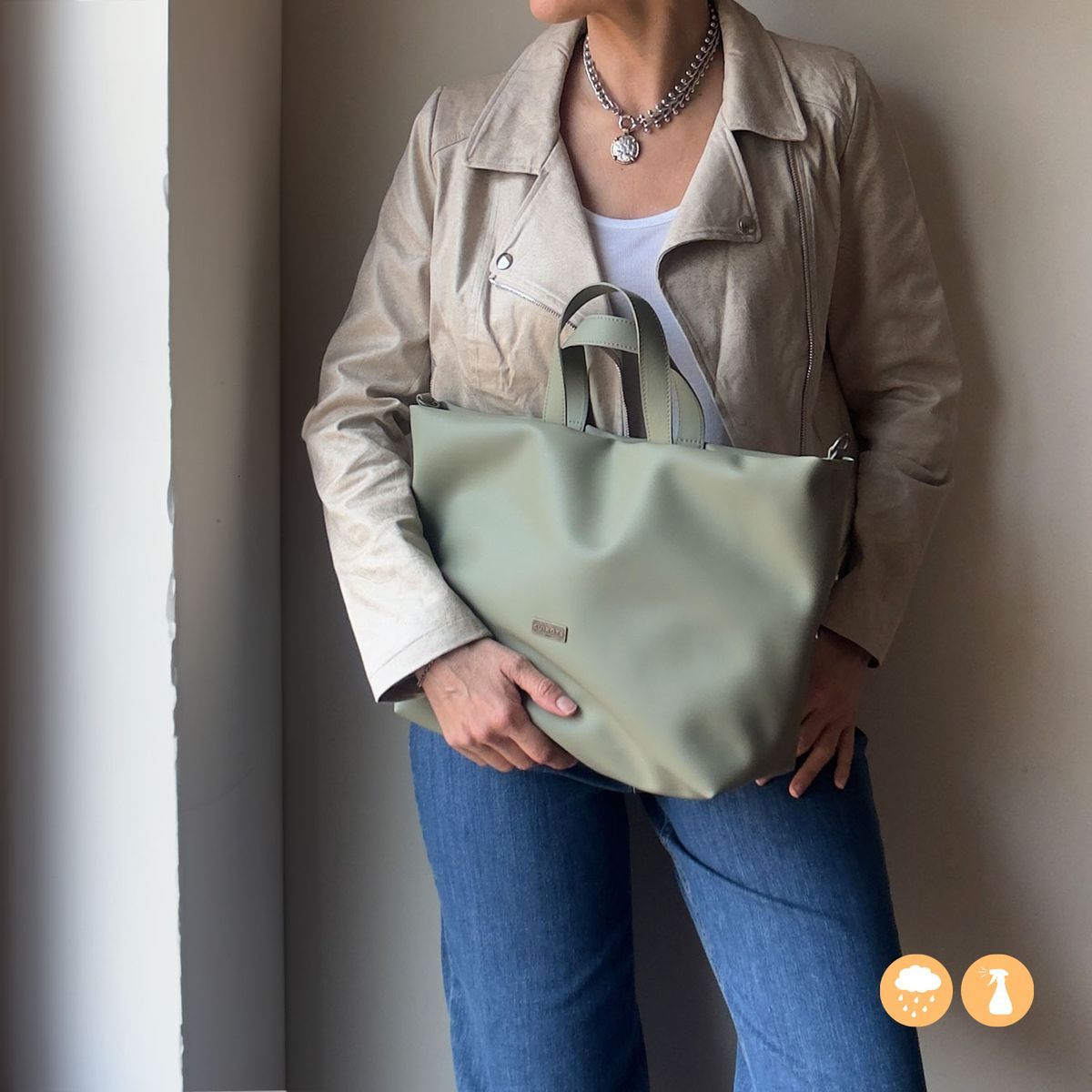 Bolso de mano grande CUIROTS Bio de silicona