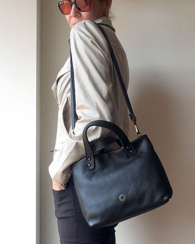 Bolso de mano y bandolera CUIROTS Seta de piel