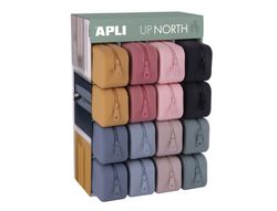 Bolso escolar portatodo apli up north silicona colores surtidos 75x185x55 mm