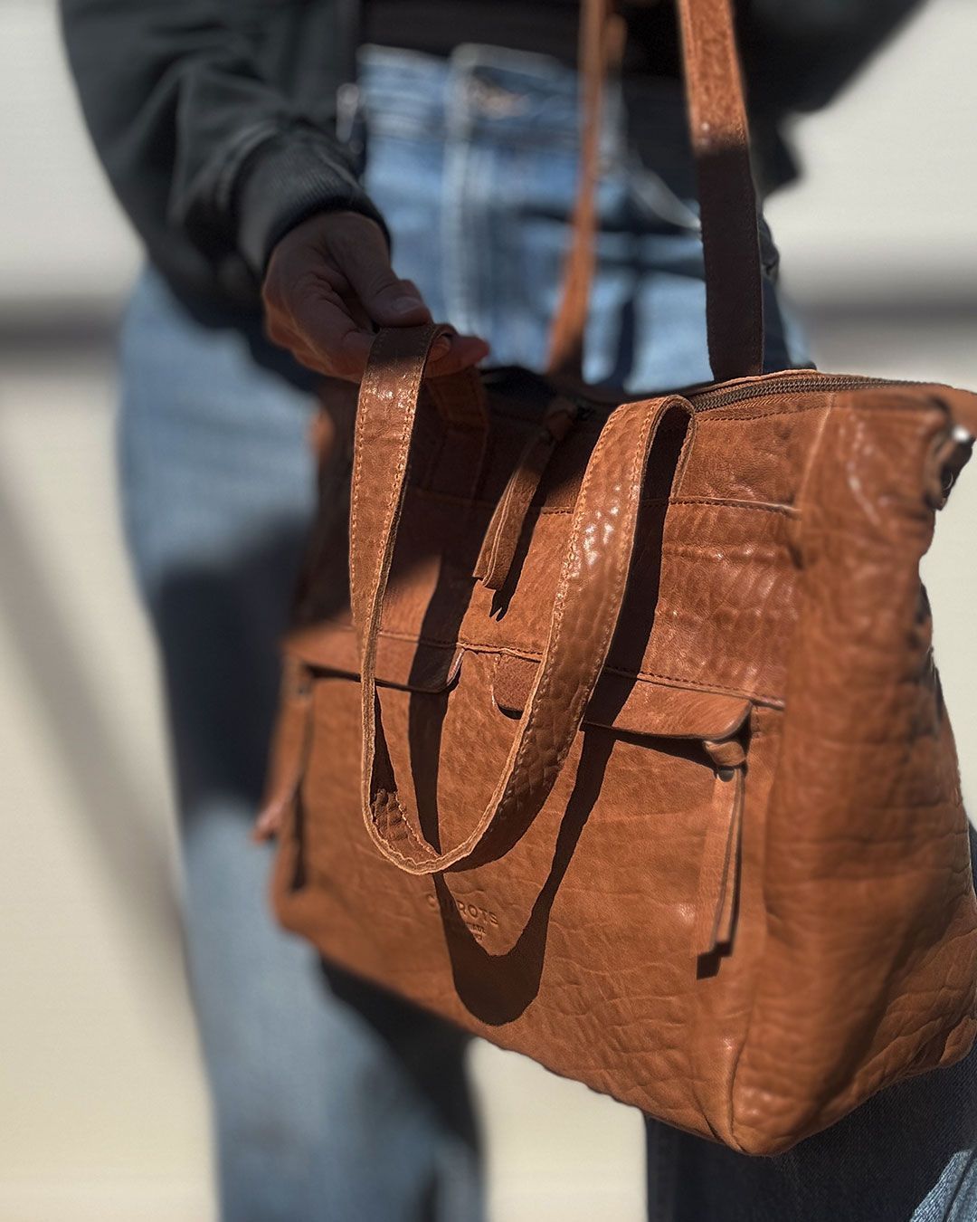 Bolso hombro Shopper CUIROTS Australia de piel