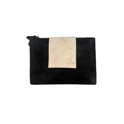 Bolso Magento ACS029N PLATA DE PALO de piel negra solapa rectangular cierre con cremallera