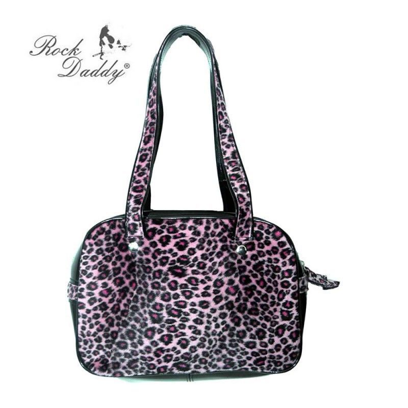 Bolso Pelo Leopardo Rosa