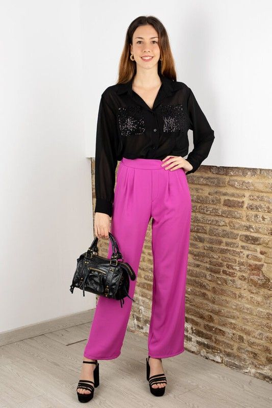 Bolso Pequeño de Piel Para Mujer Negro