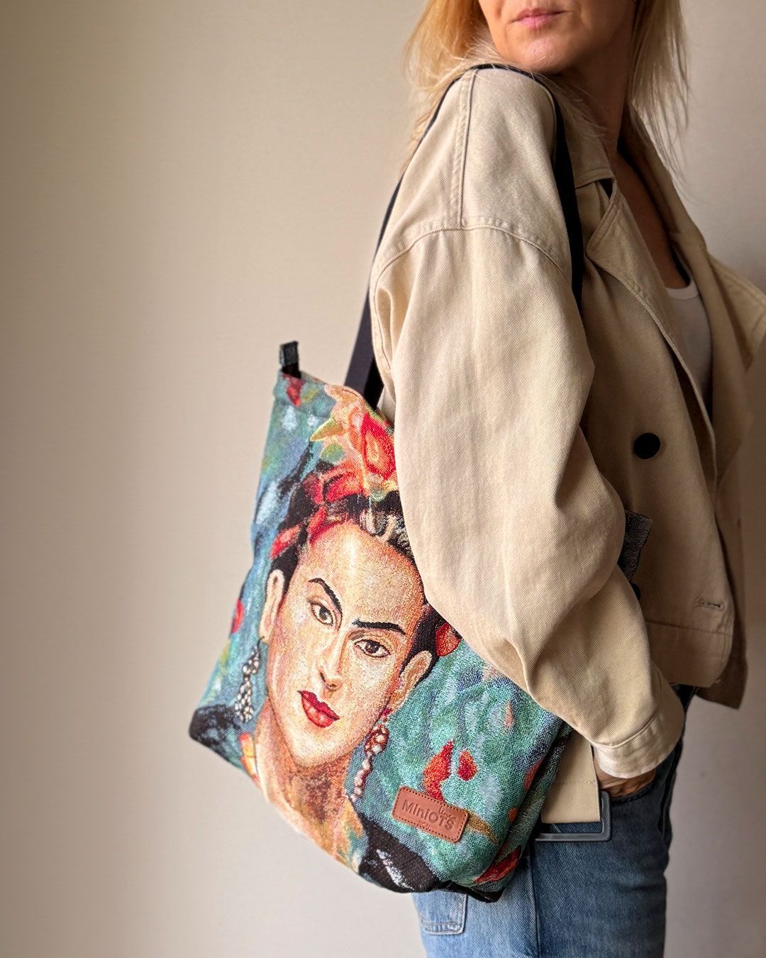 Bolso shopper mediano MINIOTS Frida Kahlo