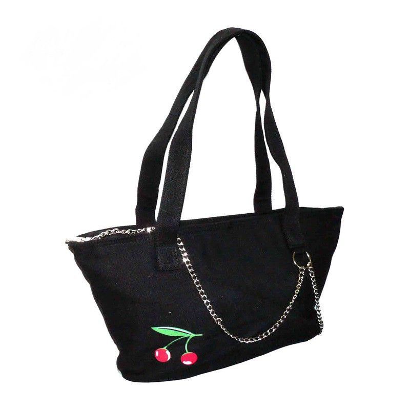 Bolso Tejano Negro Cadena 491