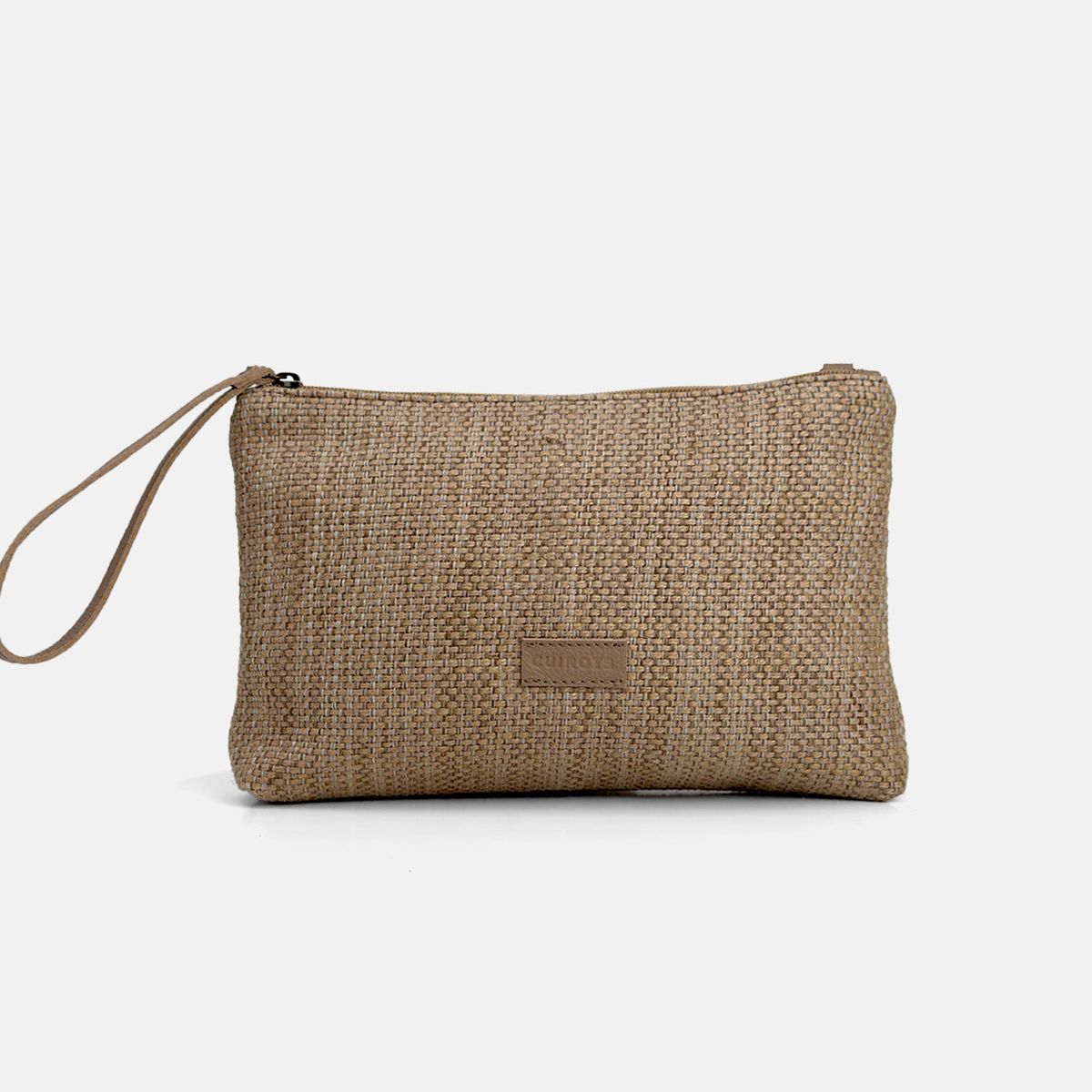 Bolso tipo sobre de rafia CUIROTS Ibiza