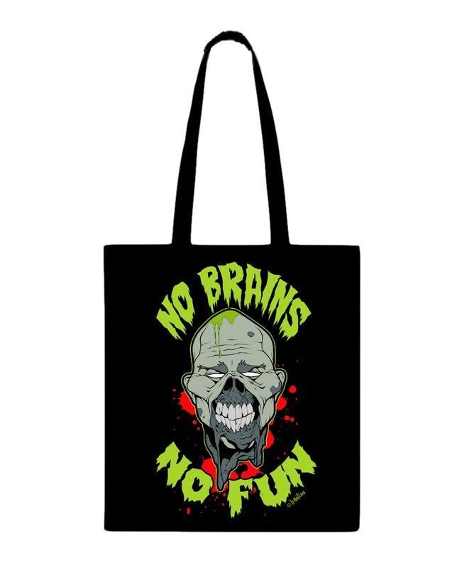 Bolso tipo tote bag  No Brains No Fun