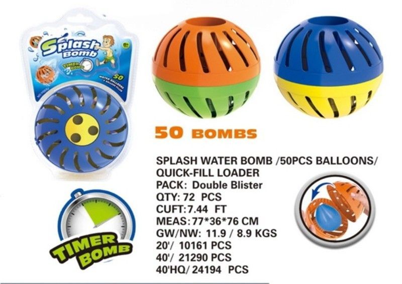 BOMBA DE AGUA SPLASH C/50 GLOBOS