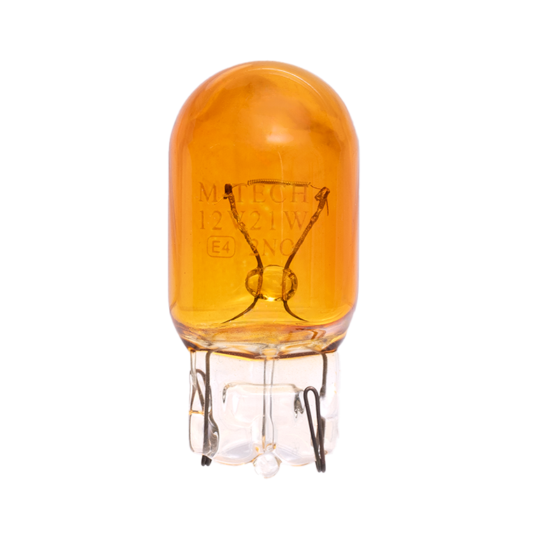 Bombilla 12V exterior cuña sin casquillo (todo cristal) 21W T20 W3x16d