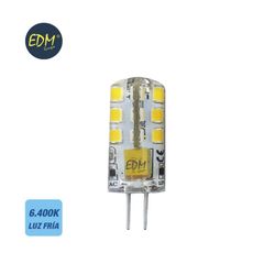 Bombilla bi-pin silicona led g4 12v 2w 180 lm 6400k luz fria edm