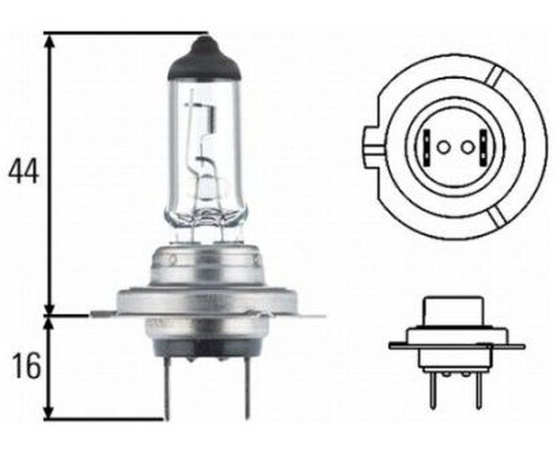 Bombilla H7 24V iluminación faro halógeno 70w Heavy Duty casquillo PX26d