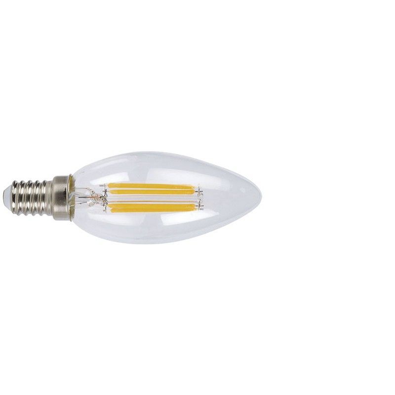 Bombilla Led Filam.Vela  E14 4w 2700k Transp
