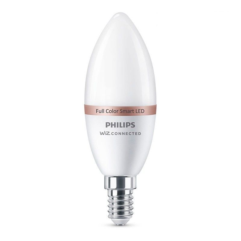 Bombilla Led Vela E14 4,9w Full Colors 470lm Wifi Philips Wiz