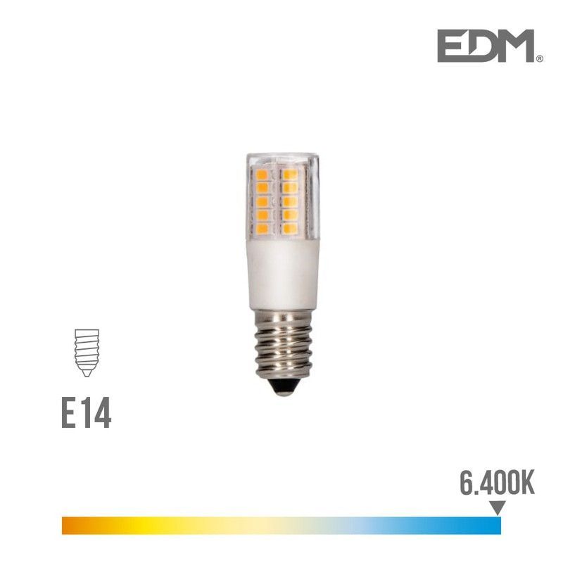 Bombilla pebetero led e14 5,5w 650 lm 6400k luz fria edm