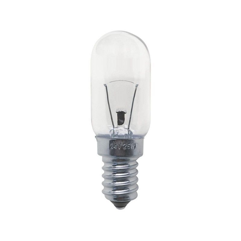 Bombilla pebetero tubular e14 25w 24v ac