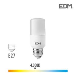 Bombilla tubular led e27 10w 1100 lm 4000k luz dia edm