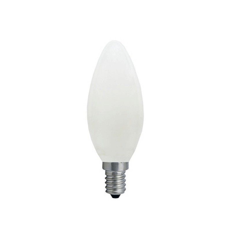 Bombilla vela 3,5w 2700k  e14 opal