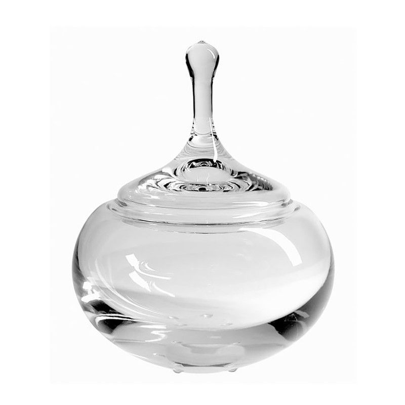 Bombonera de Cristal Drop, Ø15,9x19,9cm
