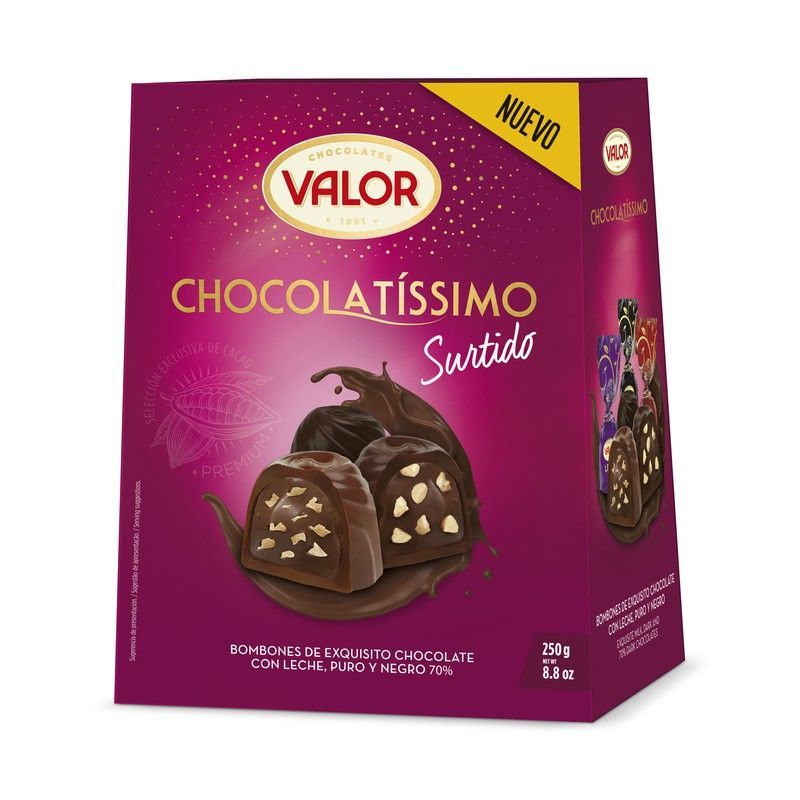 Bombones Valor Chocolatissimo Surtido 250 grs Especial Regalo