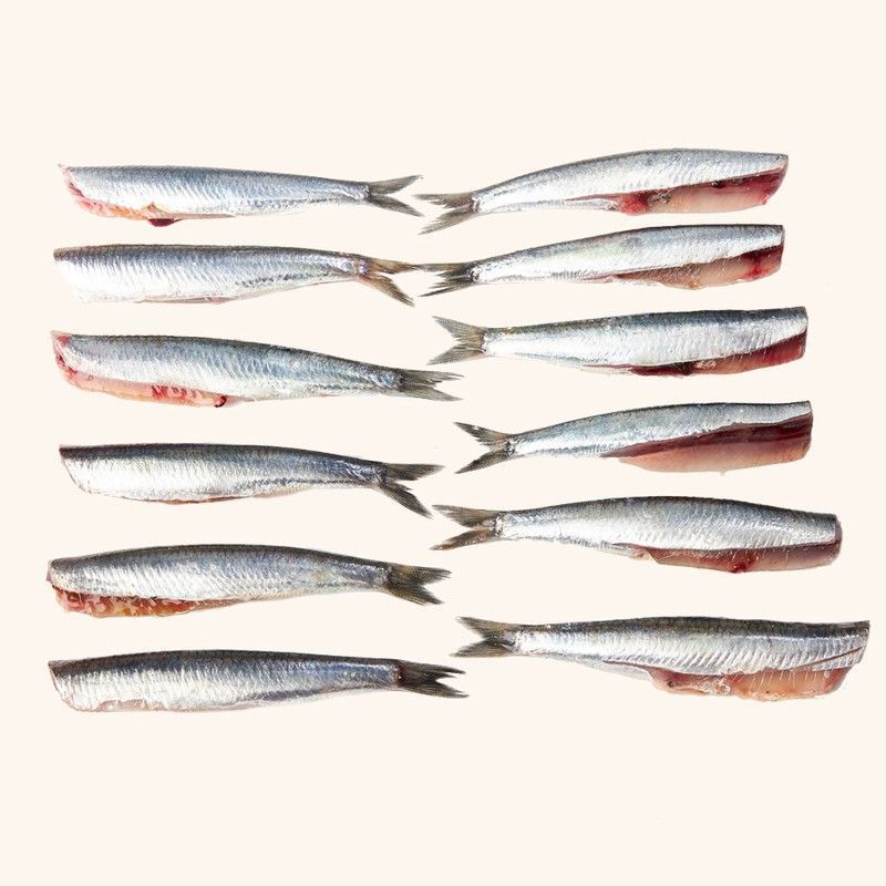 Boquerón limpio  sin cabeza y tripa. 500gr en neto