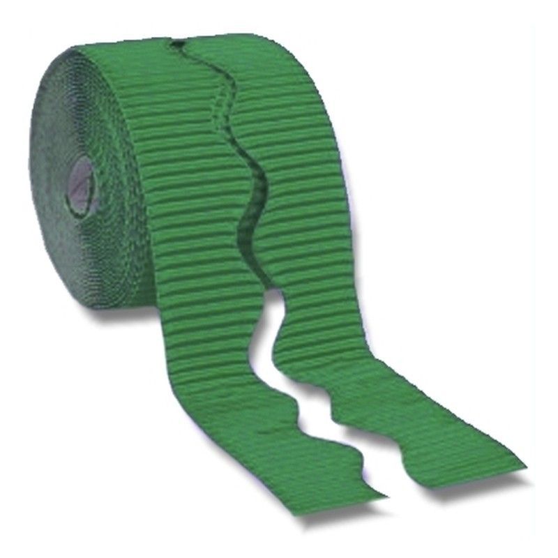 Borde de ondas 57 mm x 15 m Verde Esmeralda