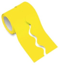 Borde de ondas liso 57 mm x 15 m Amarillo