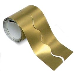 Borde de ondas liso 57 mm x 15 m Dorado