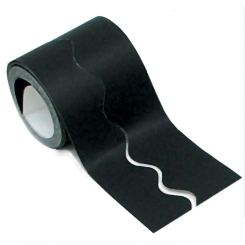 Borde de ondas liso 57 mm x 15 m Negro
