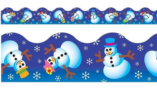 Borde de ondas liso diversión de invierno