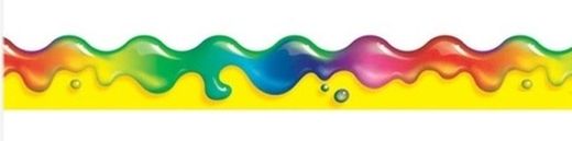 Borde de ondas liso gel arcoiris