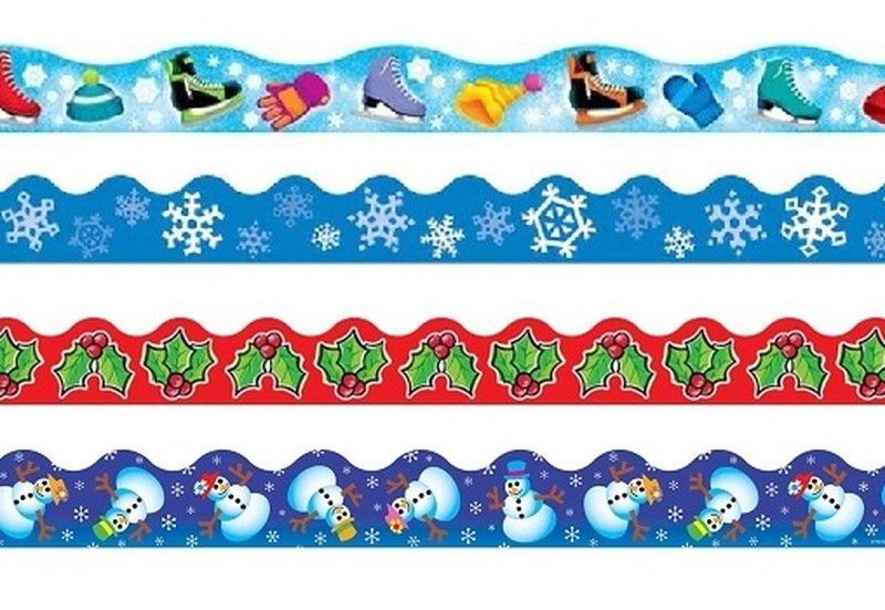 Borde de ondas liso pack Navidad