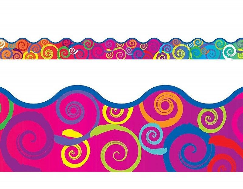 Borde de ondas liso Remolinos del Arco Iris